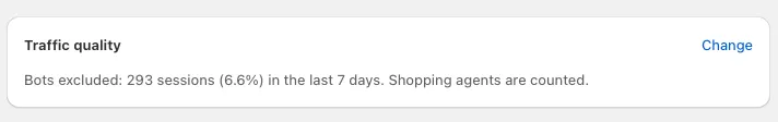 The Traffic quality card on the Insights page